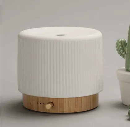 Handcrafted 140ML Ceramic Bamboo Hevea Aromatherapy Humidifier and Essential Oil Diffuser