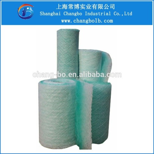 Automotive paint spray booth exhaust filter roll