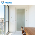 Tempered Glass Aluminum Alloy Casement Door Customizable