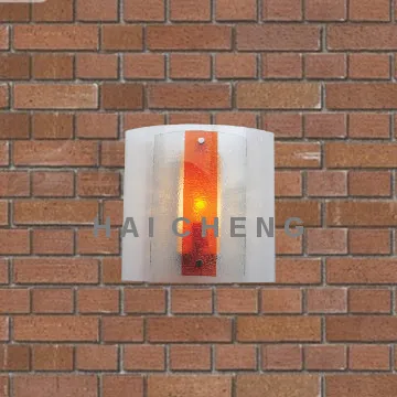 Orange glass wall sonces for bedroom