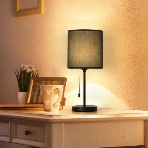 Lampe de bureau vintage de chambre noire classique