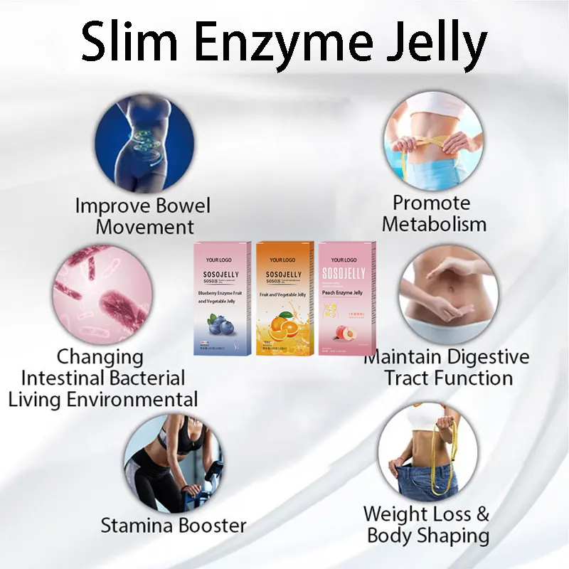 OEM/ODM Weight Loss Natural Weight Loss Slimming Jelly Cheap Fruit And Vegetable Detox Diet Supplement Slimming Enzyme Jelly