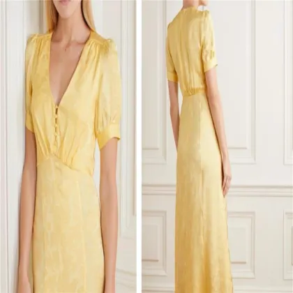 Breathable 100% Viscose Rayon Jacquard Women Dress Fabric