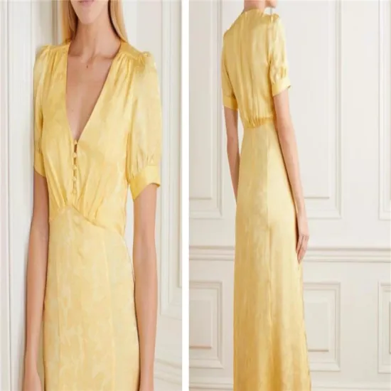 Breathable 100% Viscose Rayon Jacquard Women Dress Fabric