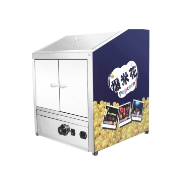 Stainless Steel Tempered Glass 2-Tier Popcorn Warmer Showcase