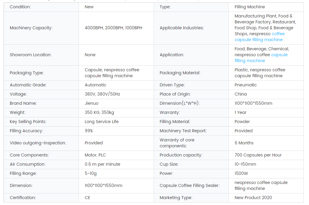 K-Cup Coffee Capsule Powder Filling And Sealing Machine