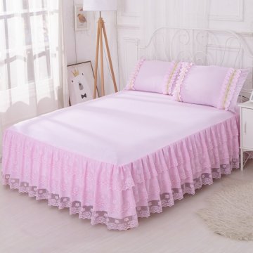 Wholesale Full Queen King Lace BedSkirts Home Hotel