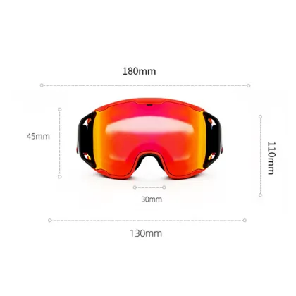 REVO Coated PC Lens Snowboard Goggles: Dual Anti-fog, UV Protection Snow Glasses for Men and Women