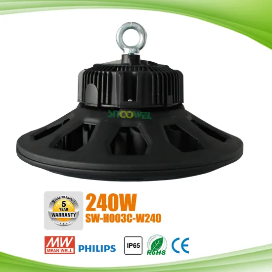 Microwave sensor UFO led high bay light, warehouse 240w led high bay