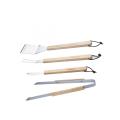 4PCS Portable stainless steel barbecue accessories