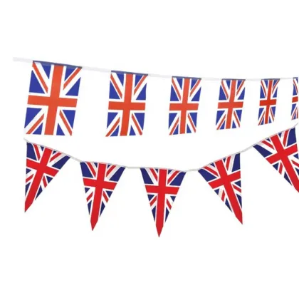 Factory Price British String Flag Union Jack Pennant Decorative Hanging Flag