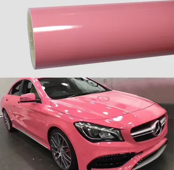 gloss pink car wrap vinyl