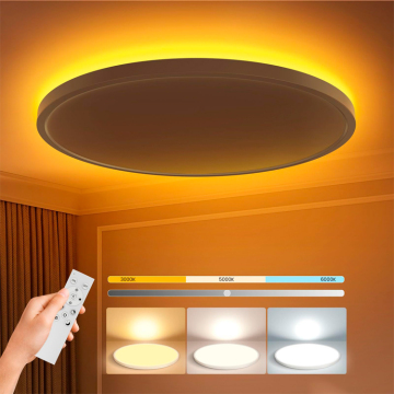 Golden Light Backlit Ceiling Light: Ultra-Thin, 3CCT Dimmable Daytime Specification