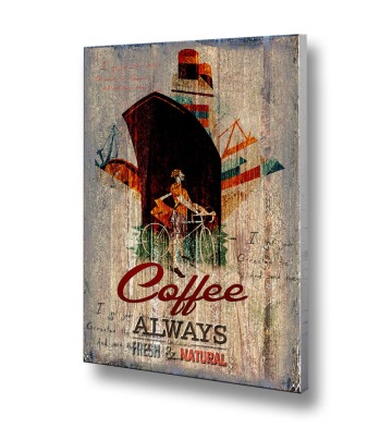 Custom decorative personalized wood sign for coffee house