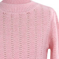 Maglione pullover a maglia intelligente a maglia della ragazza maglione