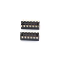Encabezado femenino de 0.8 mm Dual fila SMT