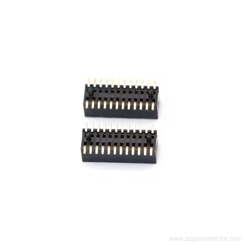 0.8mm Pitch Female Header Dual Row SMT