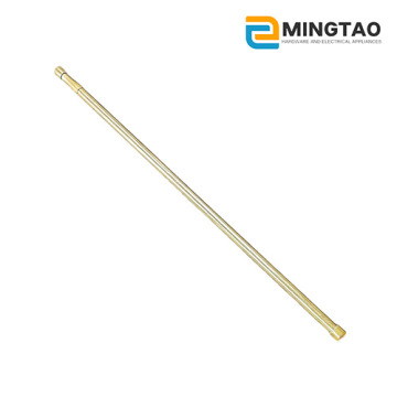 Spring-loaded two-section telescoping rod for gardening