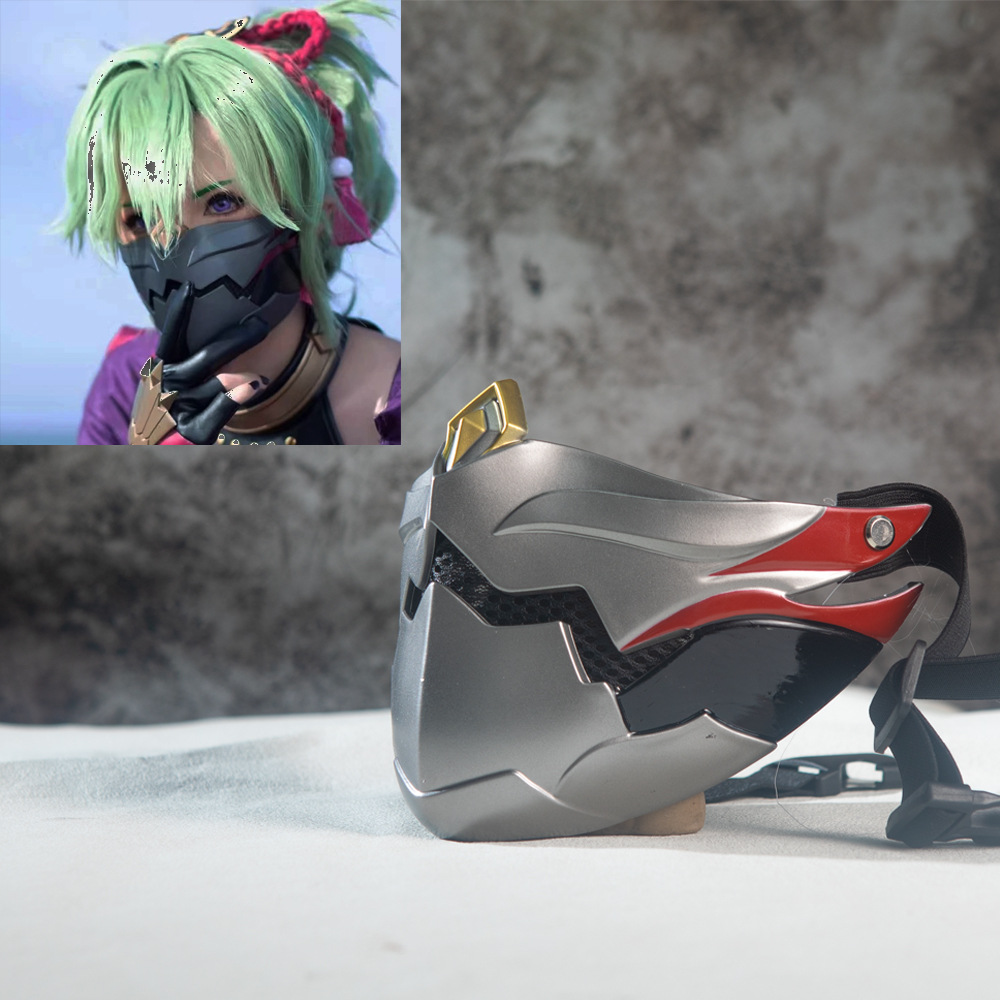 Game Character Cosplay Half Face Mask