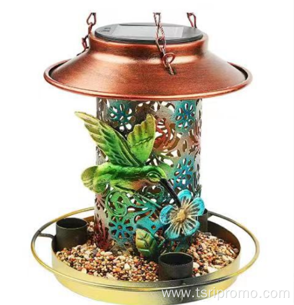 Solar Bird Feeder for Outdoors Hanging