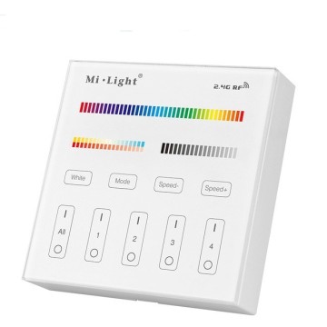 Milight B4 Smart Panel Remote Controller untuk lampu strip LED, lampu, dan umbi