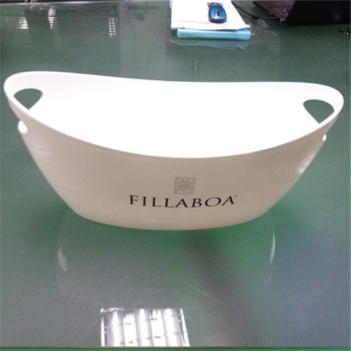 Plastic wine bucket on stand