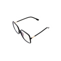 Fashionable Oversized Square Black Blue Light Glasses