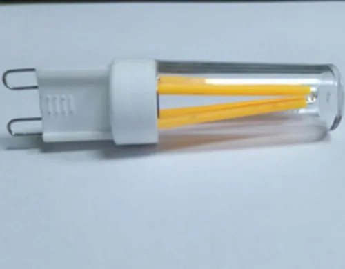 220v 3w 270Lm plastic silicone g9 led filament bulb