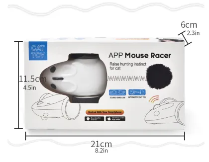 Electric mouse toy mobile phone control cat sports