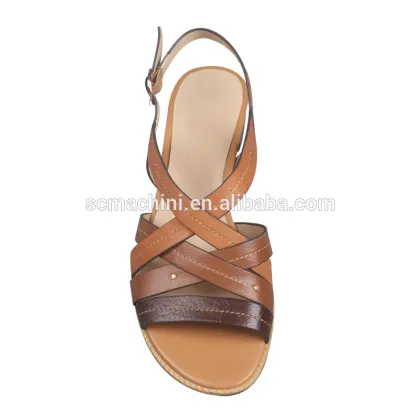 Fancy leather ladies shoe manufacture chengdu