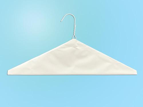 White Powder Plain Cape Wire Hanger