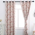 Pulley Wheels Roller Floral blackout perforated printed curtains Manufactory