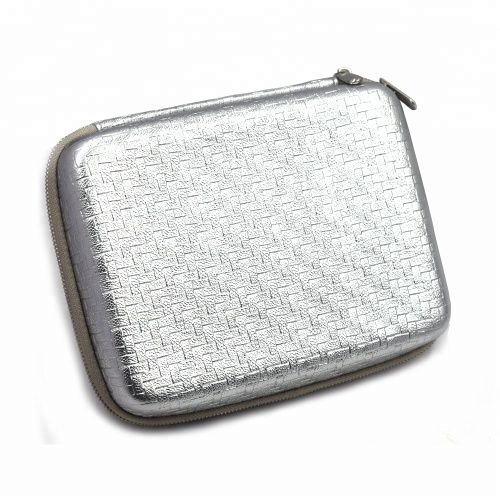 Shiny Grey Makeup Cosmetic Vanity EVA Case Box for Brush Set
