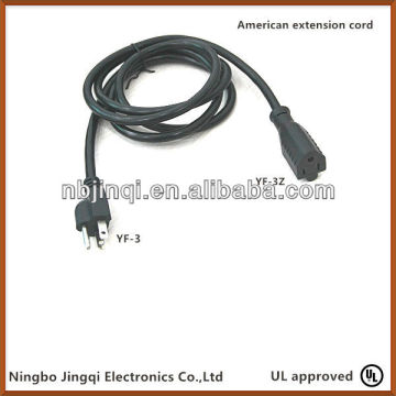 UL -Verlängerungskabel (13A/125 V, 15a/125 V)