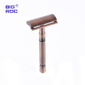 German Classic Double-Edge Razor Blade with Brass and Chrome Plating: All-in-One Solution