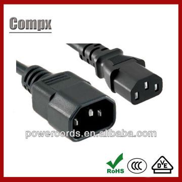 110V c13 c14 computer power cords