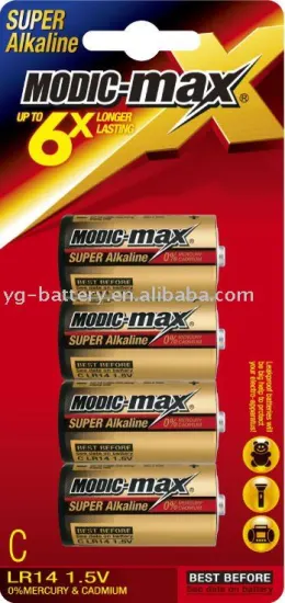 Alkaline Battery C LR14 4pcs/ blister card