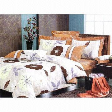4-piece high-end luxury cotton sateen bedding set, long stapled cotton