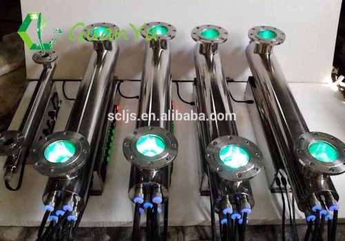 blue purifying light water treatment sterilization of water