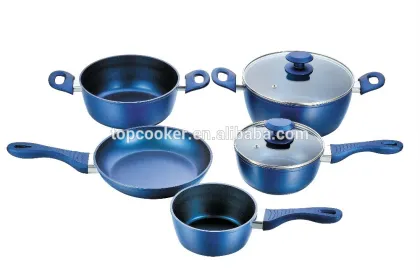 7pcs Aluminum Color Non Stick Cookware