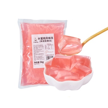 2024's Latest Juicy Peach Flavor Konjac Jelly: Ideal Ingredient for Bubble Tea