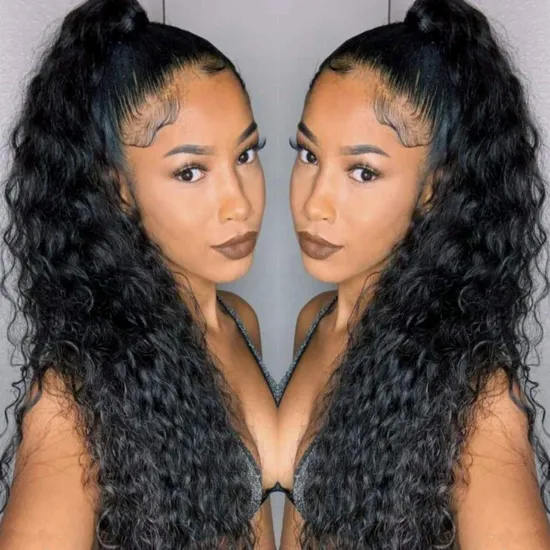 Wholesale Long Wavy Pony tail Hair afro kinky curly Drawstring Ponytails Clip in Hairpiece Ponytail for Black women