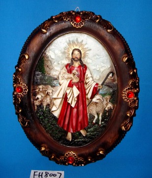 Antike religiöse Wandplakette für Weihnachtsdekoration