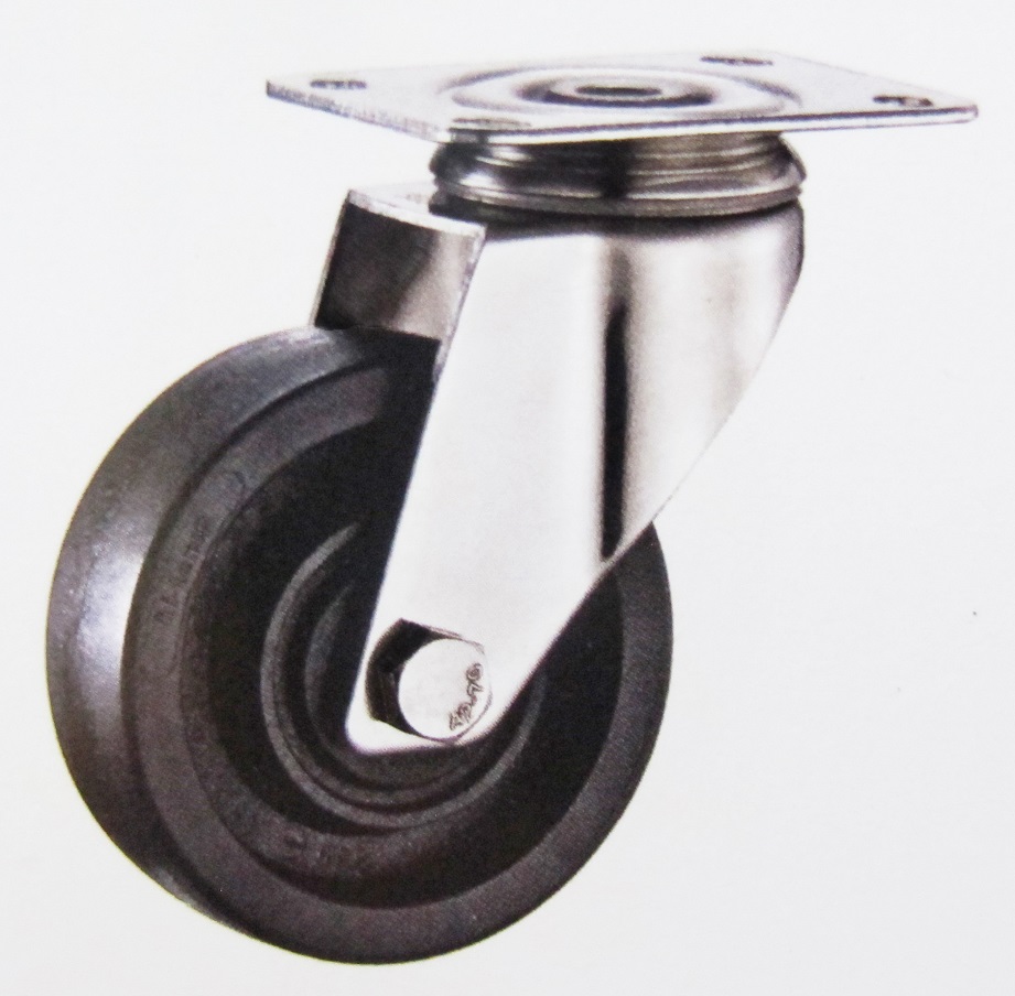 220 High Termperature Swivel Caster Wheel Stainless Steel Bracket