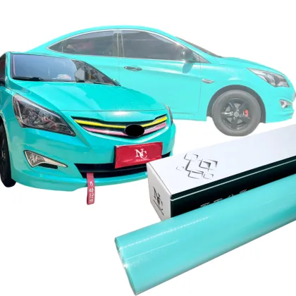 Glossy Pearl Tiffany Car Wrap