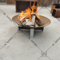 Large Wood Burning Outdoor Corten Steel Fire Pits