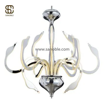 LED chandeliers with LED acrylic lighting arm