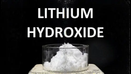 how is lithium hydroxide used in batteries