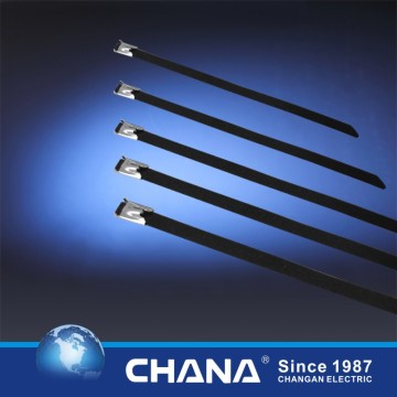 Stainless Steel PVC Coated Ball Lock Type Cable Tie