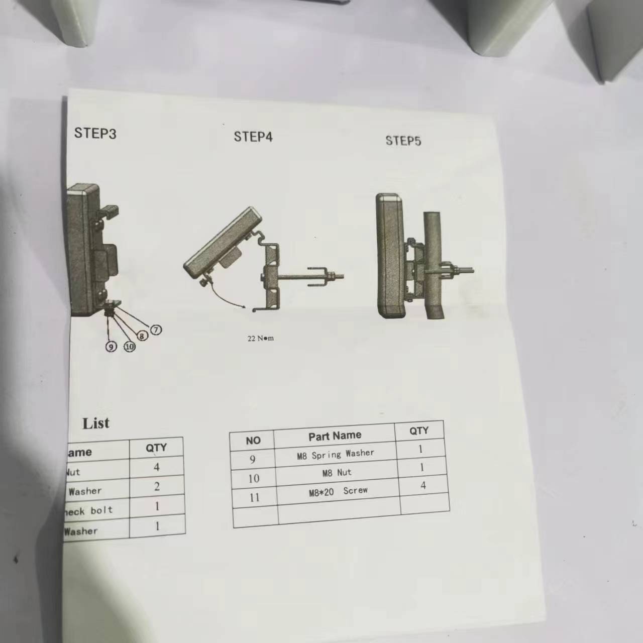 Rru Support Ericsson Rru Pipe Support Kit And Models Ngrbracket1, 2219b1, 2219b3b ...